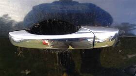 129-00105al Dodge Driver Door Handle Exterior Assembly Chrome Rear Fits 05 300 218127