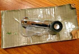 76958 Dodge Chrysler Chrome Window Crank Handle 2540010471871 Nos