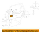 6920602050c0 Door 01-02 Corolla-interior Left Handle Oem Toyota