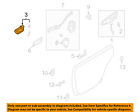61051fe001ml Door 02-07 Impreza-interior Handle Oem Subaru