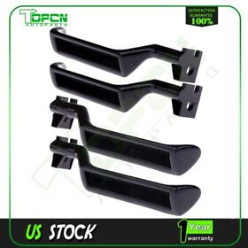 Ta81232301p Door Handle Metal Interior Lh& Rh Set Of 4 For 87-96 Ford F150 F250 F350 Bronco