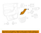 1rc72jahad Door-handle Wrangler Jeep 11-14 Chrysler Front Oem Bezel