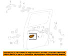 6920502100b1 Door Tacoma Handle Hardware-interior Toyota Oem Assembly Lock