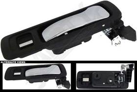 81675 Dorman/help Interior Door Handle Front Right Chrome Lever/black Housing