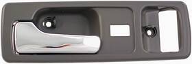 92594 Dorman/help Interior Door Handle Front Left With Power Lock Chrome/gray