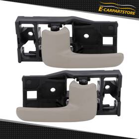 Ec829655s01 E-carpartstore 2pcs Gray Inside Door Handles Rear Driver Passenger For 00-06 Toyota Tundra