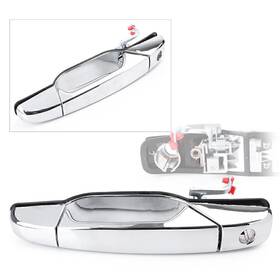 Efmotorshop 211100272642 Front Driver Exterior Door Handle Bar For Chevy Gmc Silverado 2007-2013 Chrome