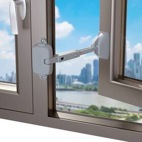 3302 Eudemon 1 Pack Childproof Window Restrictor For Aluminum Wooden Metal Grey