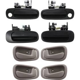 14426315 Evan-fischer Exterior Door Handle For 1998-2002 Chevrolet Prizm Front Rear With Beige Inner