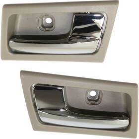 14869663 Evan-fischer Door Handle Set For 2003-11 Ford Crown Victoria Front/rear Gray With Chr Lvr 2-pcs