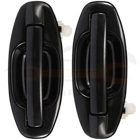 10411211 Everpartstorecs 2x Black Exterior Door Handles For 2001-2006 Hyundai Santa Fe V6 Rear Left Side