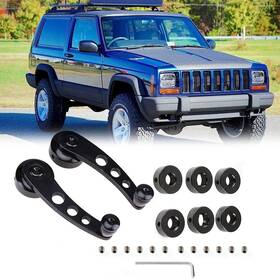 First-class2019 At04000304 Black Aluminum Billet Manual Window Crank Handle Winders Car Truck Glass Door