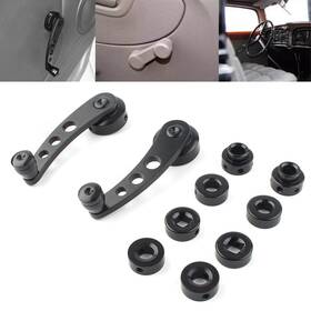 Flashbuyeasy 550749875266 Aluminum Alloy Car Window Handle Winder Riser Crank Universal Black