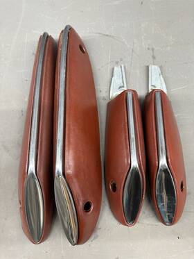 C3ab-542750-b Fomoco 1961 1962 Ford Galaxie 500 Interior 2 Door Arm Rests Front Armrests Marauder Oem
