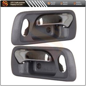 A802397s01 For 98-02 Honda Accord 2x Door Handles Interior Front Right Left Side Gray