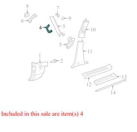 1l2z7831406aaa Ford 2002-2005 Explorer Fr Interior Grab Bar Used Oem