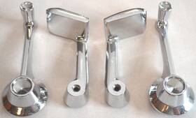357550-s Ford 1963-1964 Galaxie And Mercury Interior Window Crank Door Handles Levers Set