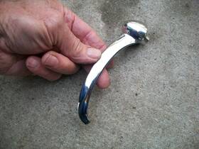 8a-7022614-b Ford 1949 1950 Crestline Custom Deluxe Shoebox Nice Inside Chrome Door Handle