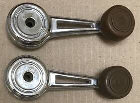 D0ab-7830322-b Ford Pair Of 1970 Up Large Brown Knob Window Crank Handles