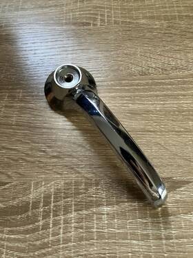 D5ub-22266a26aa Ford Vintage 1975-1983 Econoline Van Sliding Interior Door Handle Chrome