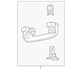 Lc5z-5431407-bh Ford Genuine Pull Handle