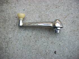Oa-7023342-b Ford 1949 1950 Crestline Custom Deluxe Shoebox Nice Inside Chrome Window Handle