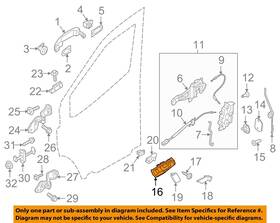 Bk2z6122601aa Ford Oem 15-19 Transit-150 Front Door Lock Hardware-handle Inside