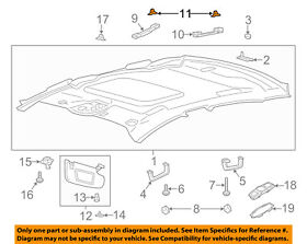 W715783-s439 Ford Oem Interior-roof-sunvisor Nut W715783s439