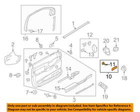 Jl1z7822621aa Ford Oem 18-21 Expedition Front Door Interior Trim-handle Bezel