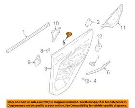 Ford Oem W715898s300 18-22 Ecosport Back Door Components-door Shell Nut