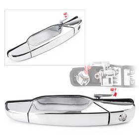 Geminiauto-ususa 612044763010 Chrome Front Driver Exterior Door Handle Bar For Chevy Gmc Silverado 2007-13 Yh