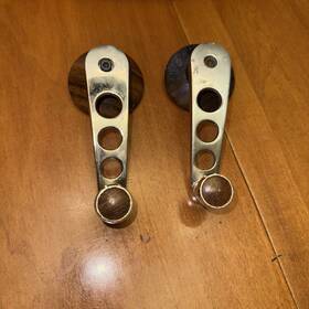 43067040 Gm 43013020 Lot Of 2 Vintage Wood Window Crank Handle
