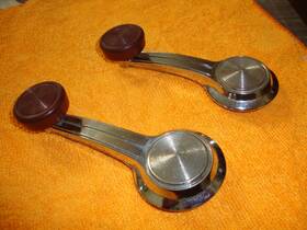 Gm 769668 1967 Camaro Firebird Gto Correct Oem Window Crank Handle Pair Red