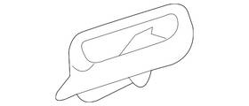84036885 Gm Genuine Dark Atmosphere Rear Passenger Side Door Armrest Pull Cup