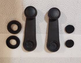 Rk8036 Gprdna Kit Of 2 Black Plastic Window Cranks For Jeep Wrangler Yj 1992-1995