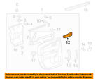 25815895 Handle Door Oem Gmc Left Acadia-interior 07-14 Gm