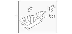 72120-ta5-a02zb Honda Genuine Interior Door Handle