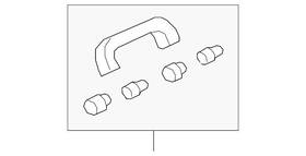 83240-sna-a11za Honda Genuine Grab Rail Assembly Nh598l Coat Hanger Atlas Gray 83240-sna-a