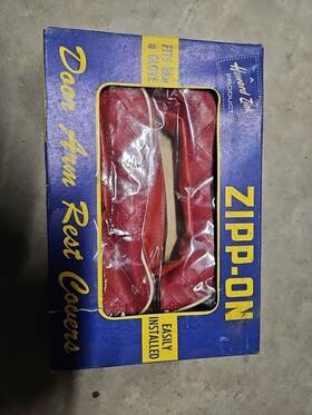 5347 Howard Zink Nors Zipp-on Door Arm Rest Covers For 50 Ford Front/51 Both