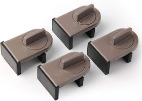 Hrlorkc 705814113310 4 Pack Adjustable Sliding Window Locks Wedge Stop For Home