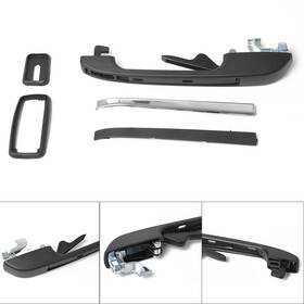Hukyu 550742993356 Rear Left Door Handle Fit Vw Passat Jetta 16 I 1 Golf 17 Mk1 Mk2 74-94 Black