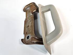 Hummer 301234b 2006-2010 H3 Right Passenger Rear B Pillar Grab Handle Opal Grey