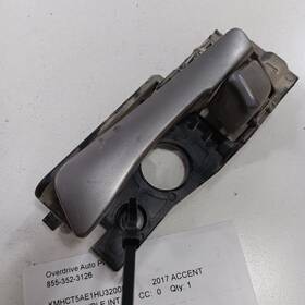 712.hy1n17 Hyundai Accent Door Handle Left Driver Rear Interior Inside 2017 2016 2015 2014