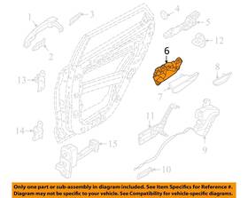 83620cw000ls5 Hyundai Oem 22-24 Tucson Rear Door Lock Hardware-handle Inside