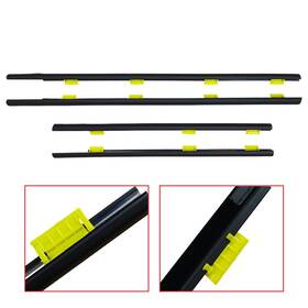 72410-sca-e01 Iaccessoryonline For Cr-v 2002-2006 Crv Window Weatherstrip 4pc Sweep Molded Trim Outer Black