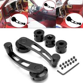 Cvg05554 Ironwalls Pair Universal Car Chrome Billet Aluminum Manual Door Window Winder Crank Handle