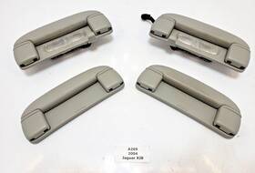 2w93f045c96 Jaguar 04-09 Oem Xj8 Xjr Roof Interior Grab Handle Leather Beaige Set Of 4