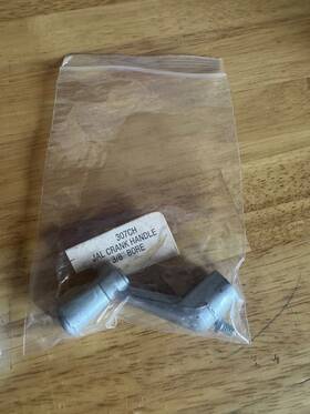 307ch Jal Louvered Window Crank Handle 3/8 Inch Bore Lot Of 2