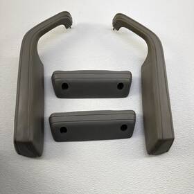 Sf8935001575 Jeep 84-96 Cherokee Xj Front And Rear Door Handle Arm Rest Set Of Four 4 Lt Gray