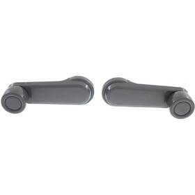 Karparts360 197238267630 For Nissan Frontier Window Crank 1998-2004 Pair Front Set Of 2 Gray Plastic